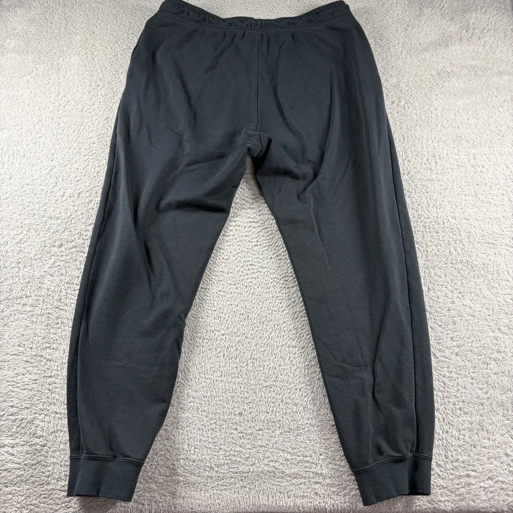 Nike Jogger Sweat Pants Mens Large Black Tapered‎ Elastic Lounge Athletic